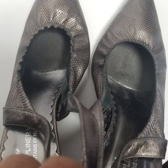 Donale Pliner Women's Brown/Bronze Courture Slingback Kitten Heel Shoes Sz 8M - Picture 11 of 15